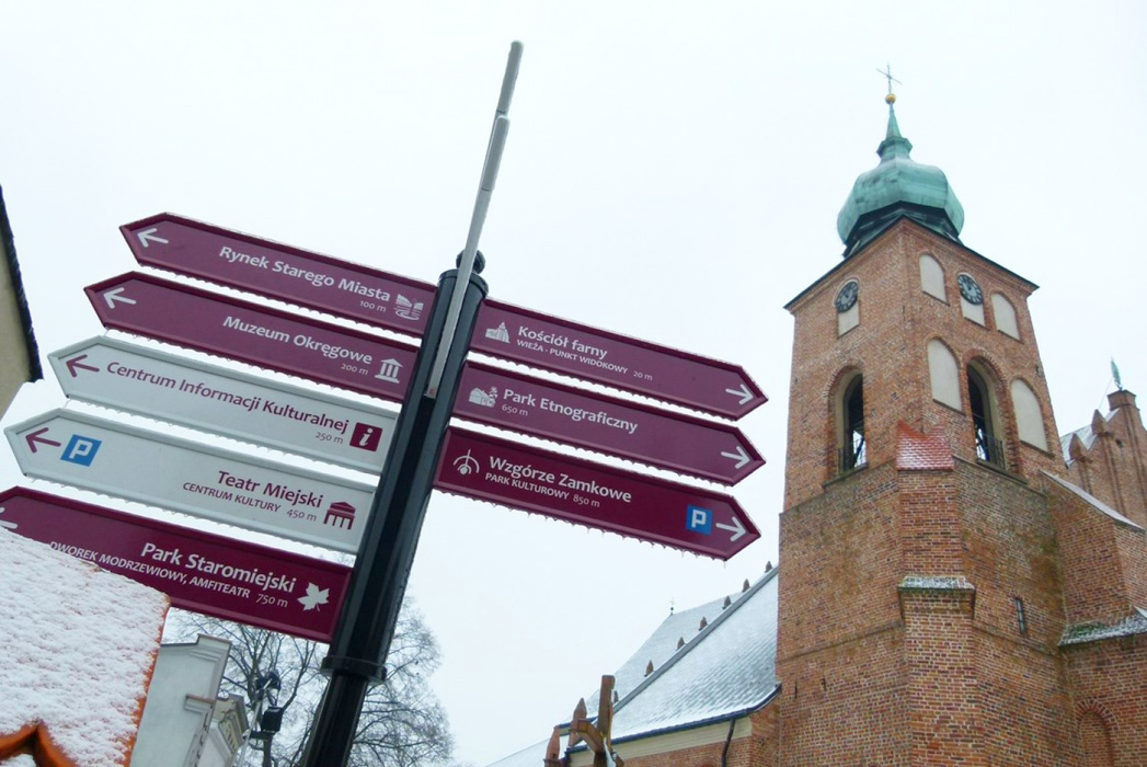 Projekt systemu informacji turystycznej na terenie miasta Sieradza
