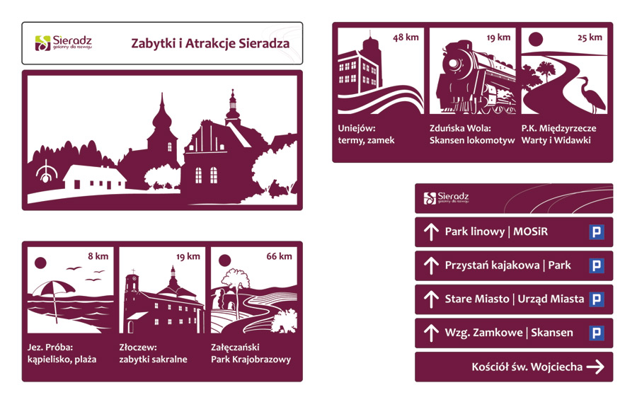 Projekt systemu informacji turystycznej na terenie miasta Sieradza