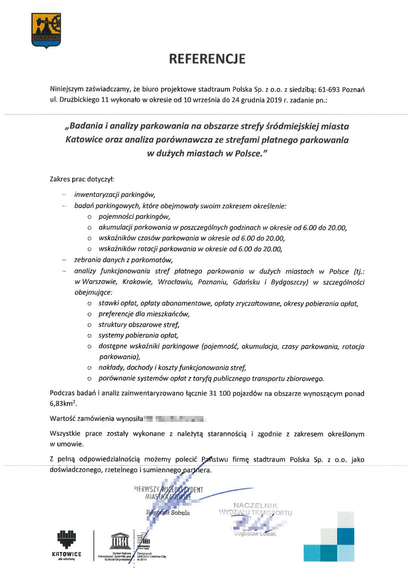 Kompleksowe badania i analizy parkowania w Katowicach
