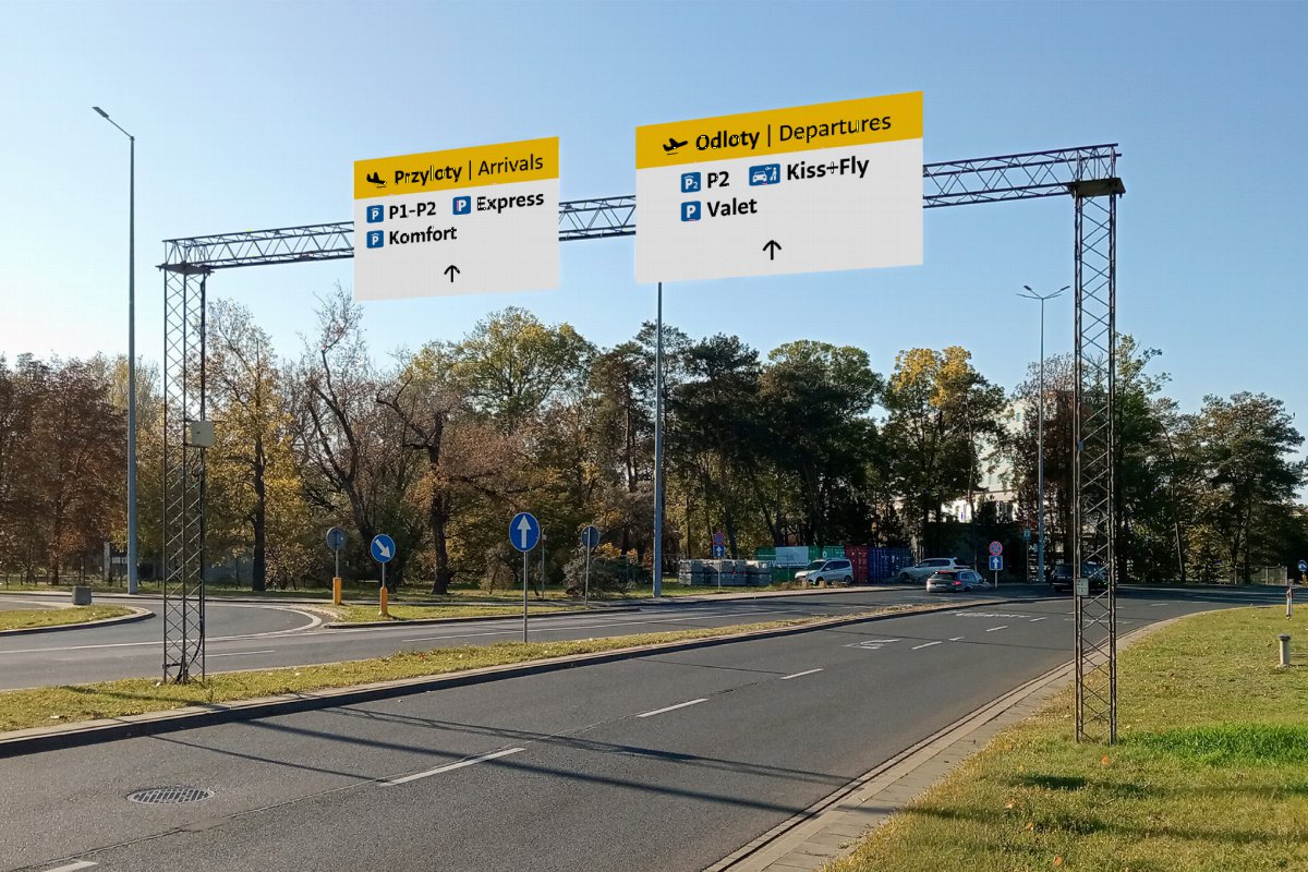 Sukces na Lotnisku Chopina: drogowo-parkingowy system orientacji przestrzennej